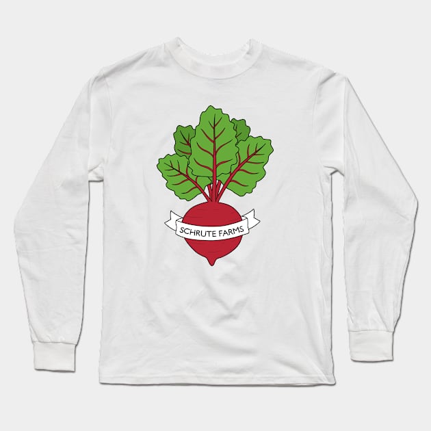 Schrute Farms Long Sleeve T-Shirt by katielavigna